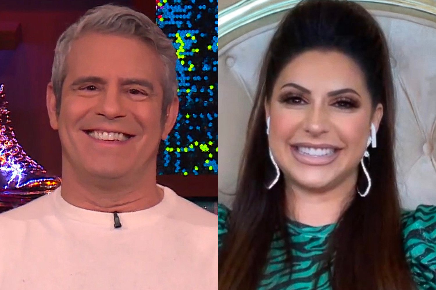 Andy Cohen and Jennifer Aydin