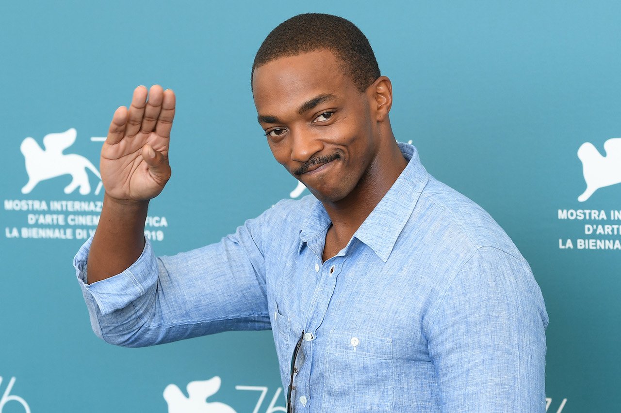 Anthony Mackie attends "Seberg" photocall during the 76th Venice Film Festival at Sala Grande