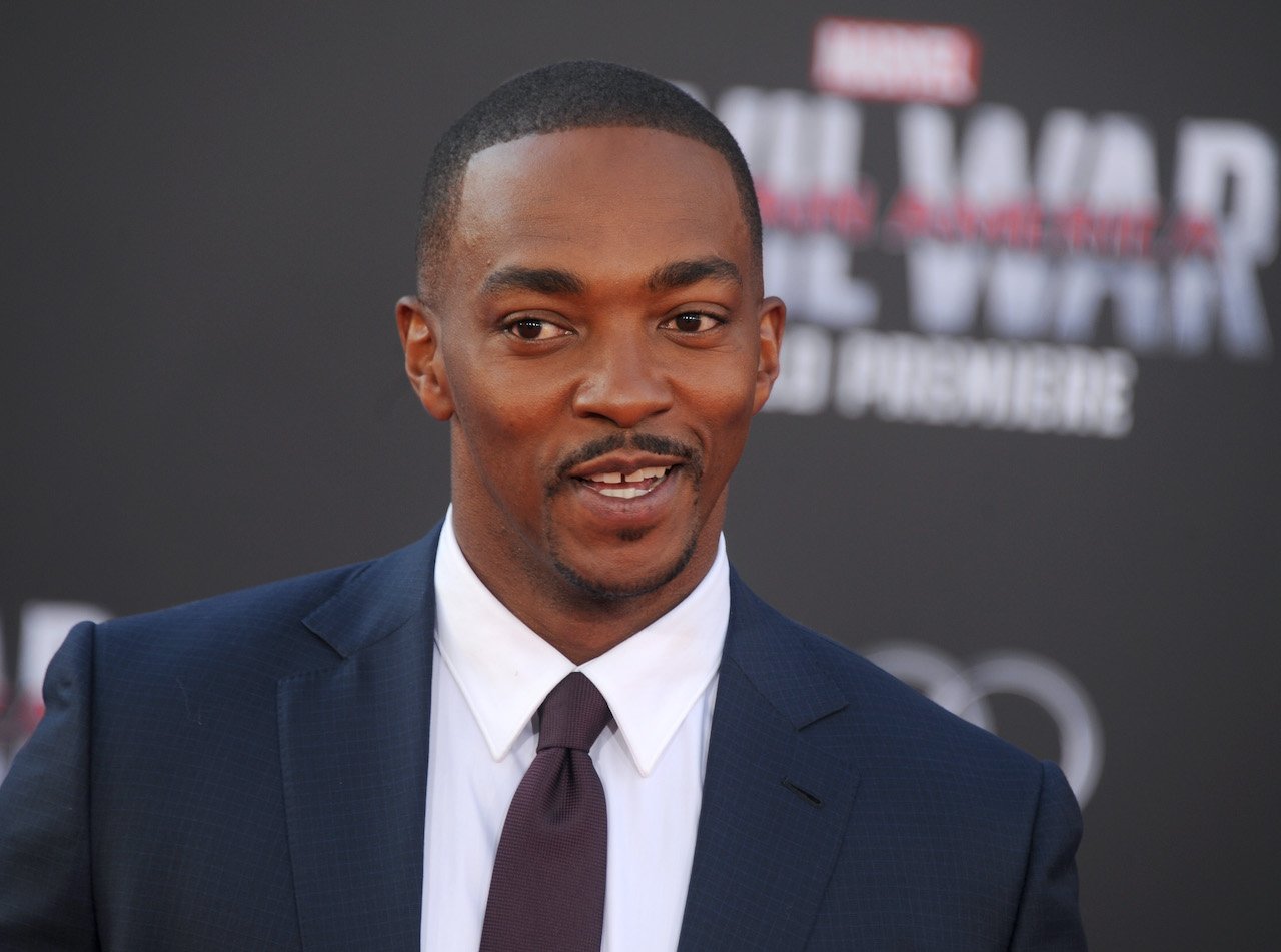 Anthony Mackie arrives at the premiere of Marvel's "Captain America: Civil War"