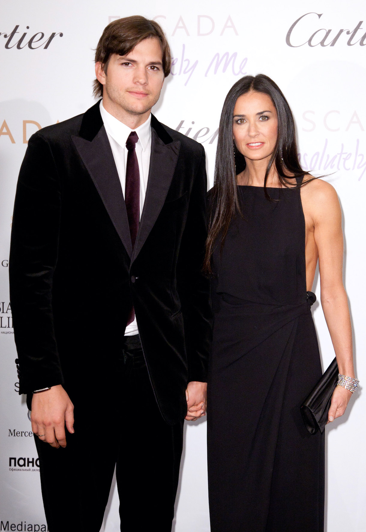 Ashton Kutcher and Demi Moore attend the Charity Gala at The Ritz-Carlton on October 30, 2010