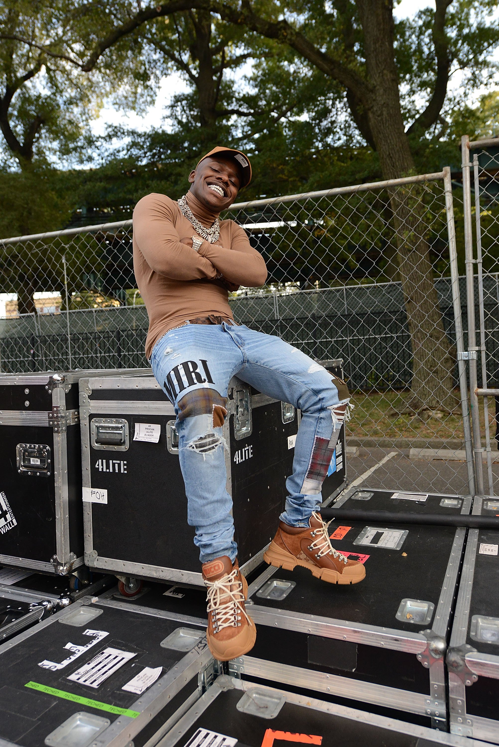 DaBaby in 2019 backstage at Rolling Load