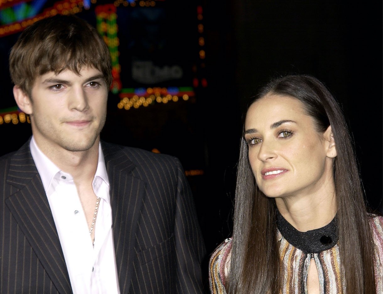 Ashton Kutcher and actress Demi Moore attend the premiere of Columbia Pictures' film "Charlie's Angels 2: Full Throttle" at the Grauman's Chinese Theatre June 18, 2003
