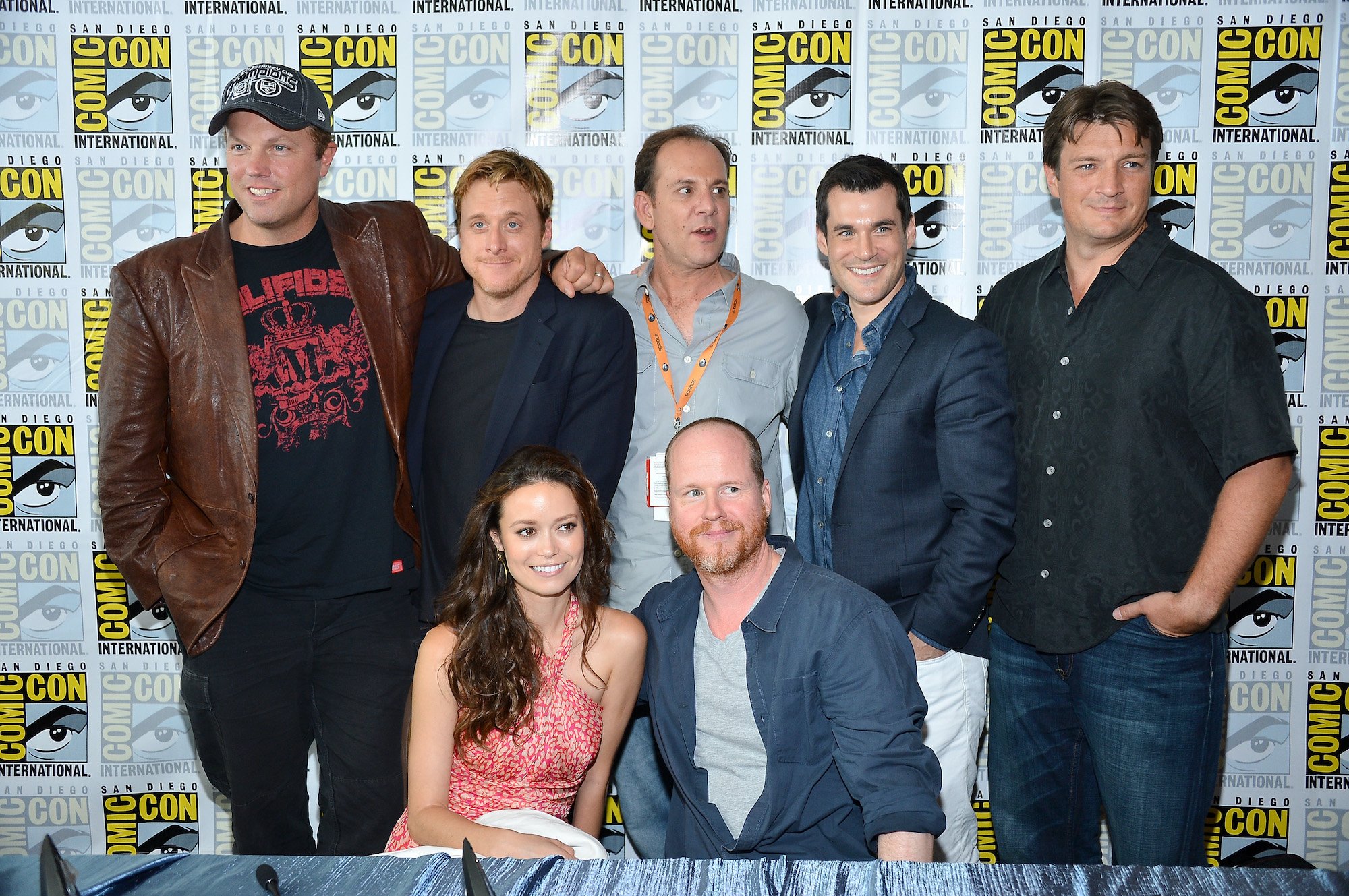 Adam Baldwin, Alan Tudyk Tim Minear. Sean Maher, Nathan Fillion, Summer Glau and Joss Whedon