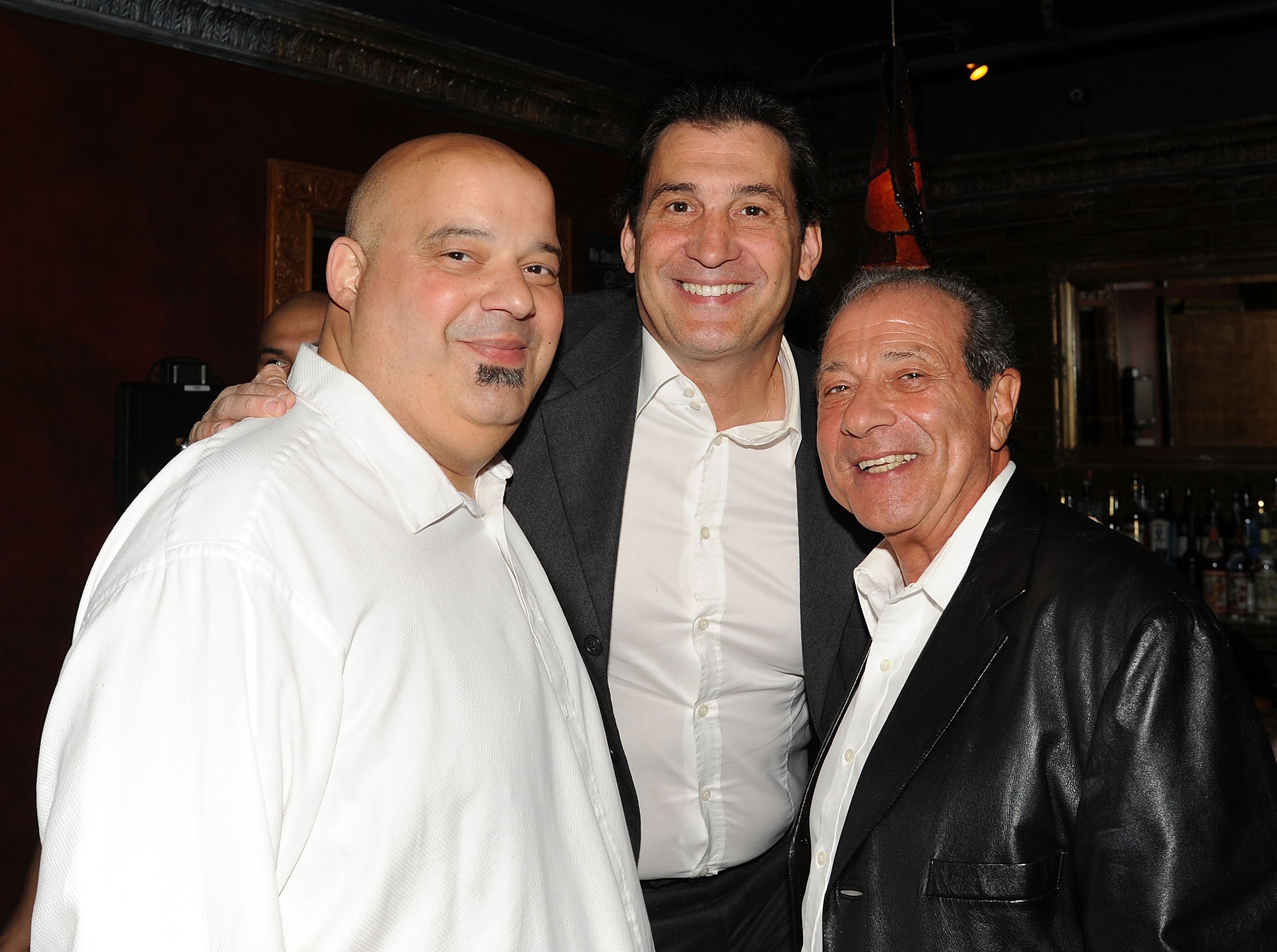 Robert Funaro and two 'Sopranos' actors smile for the camera