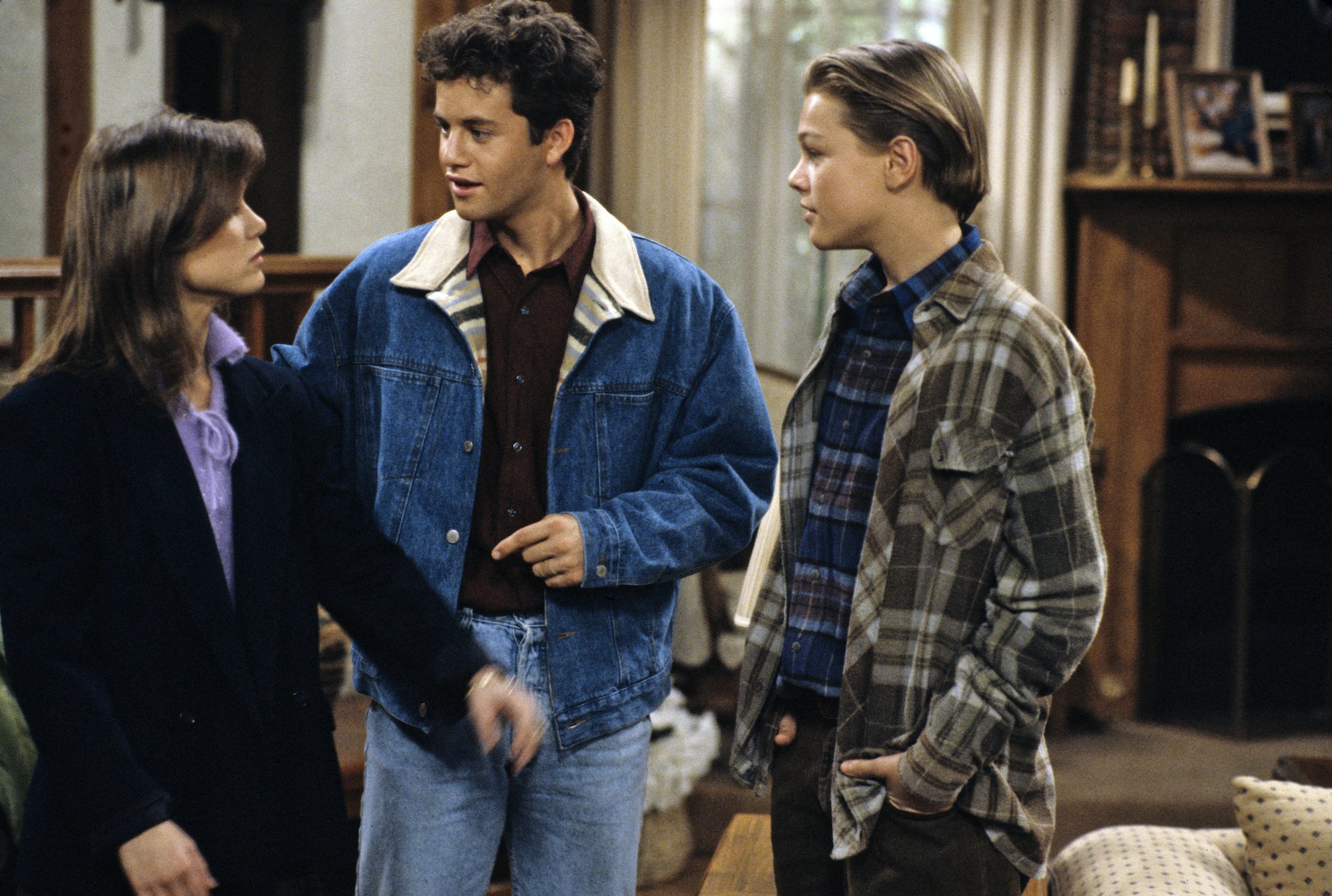 Tracey Gold (Carol), Kirk Cameron (Mike), Leonardo DiCaprio (Luke) 