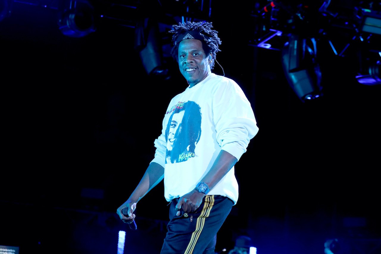 Jay-Z performs onstage at SOMETHING IN THE WATER Festival