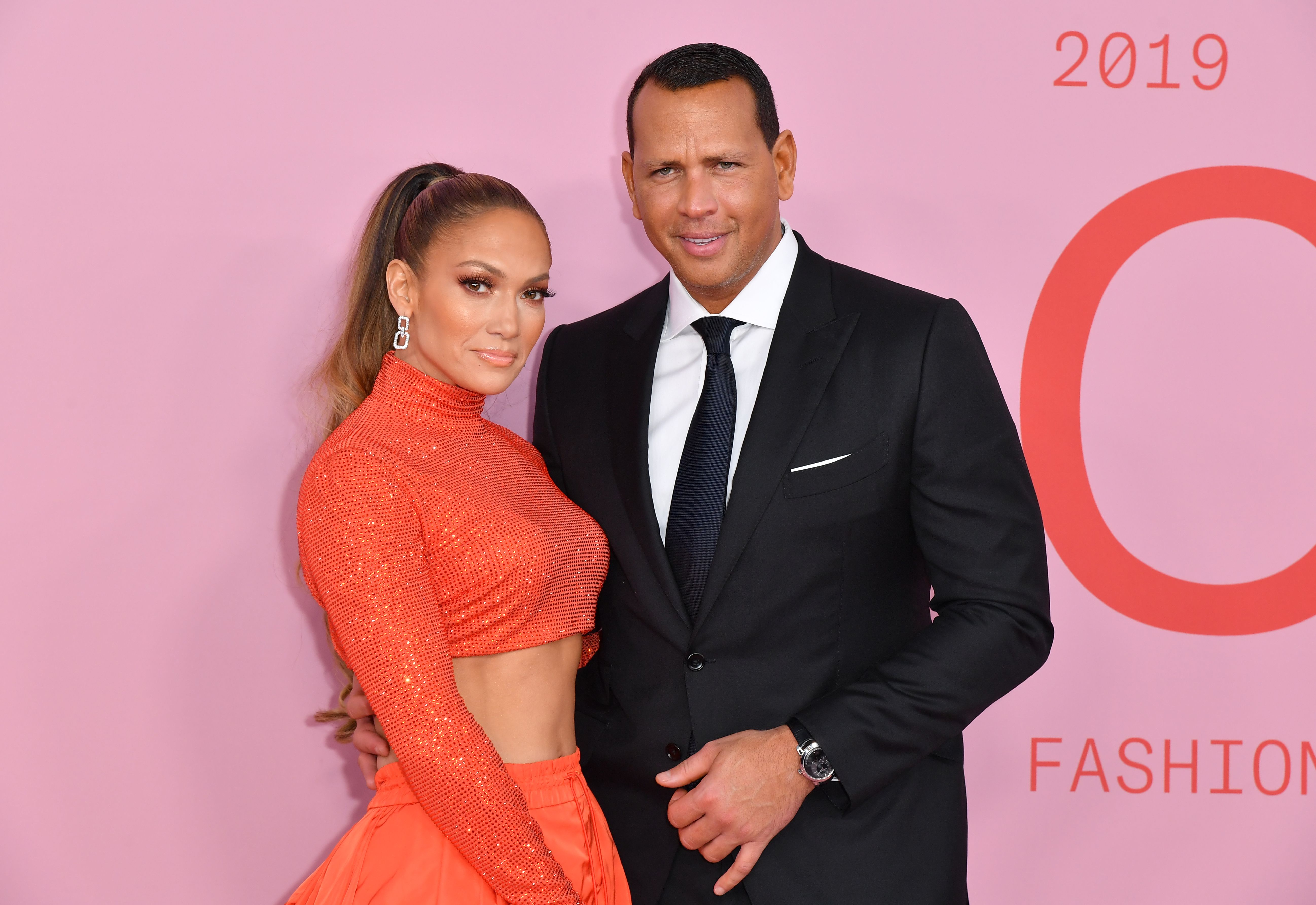 Jennifer Lopez and Alex Rodriguez at an event