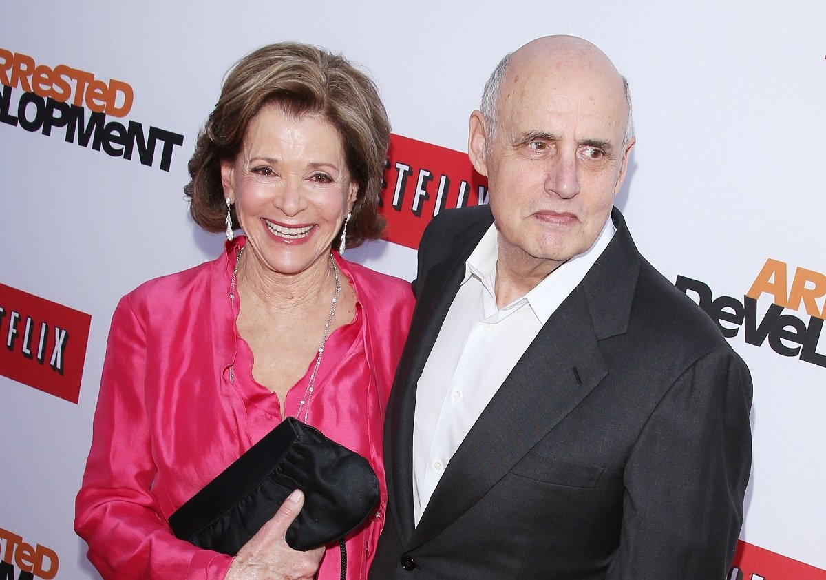 Jessica Walter (L) and Jeffrey Tambor at Netflix's premiere of "Arrested Development" season 4 on April 29, 2013 in Hollywood, California.