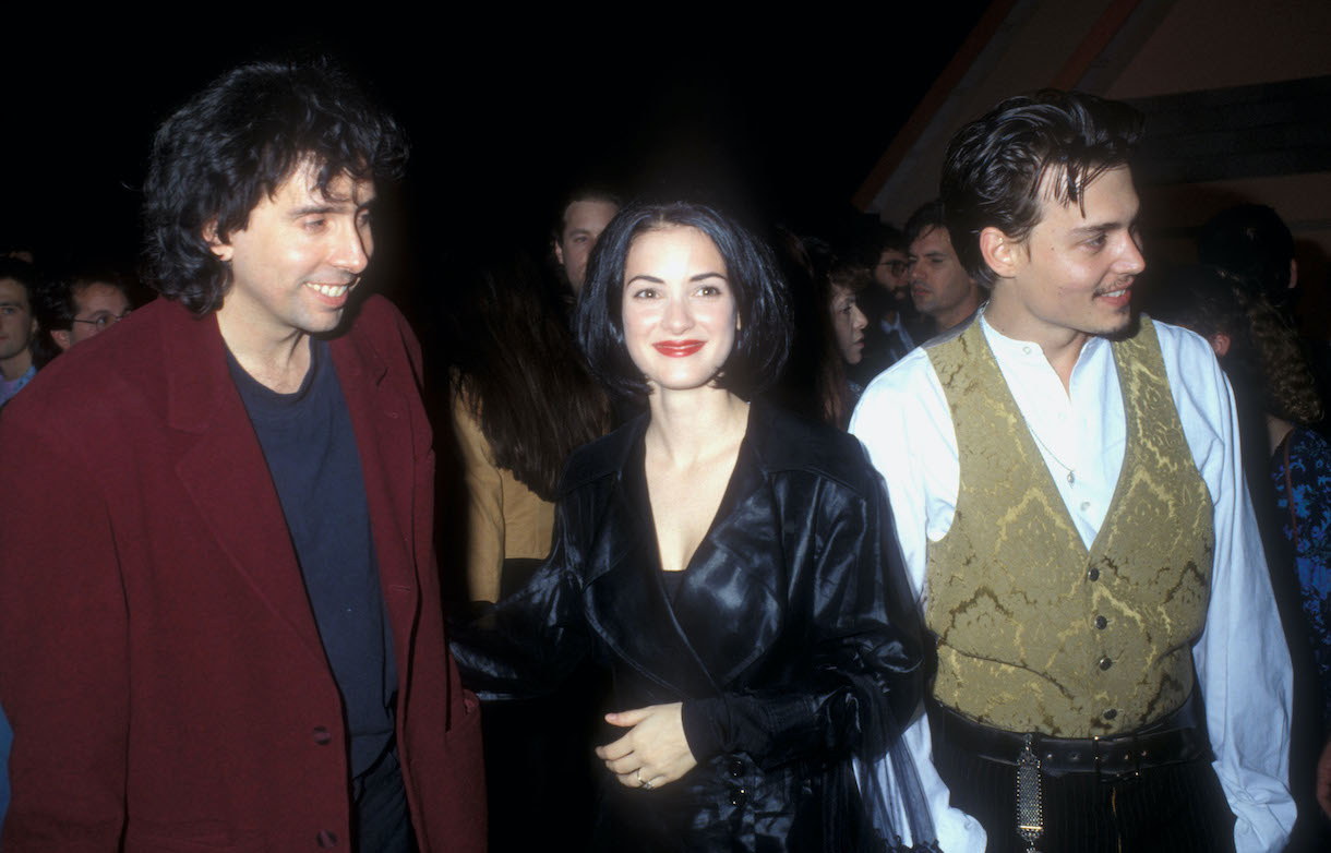 Tim Burton, Winona Ryder, and Johnny Depp