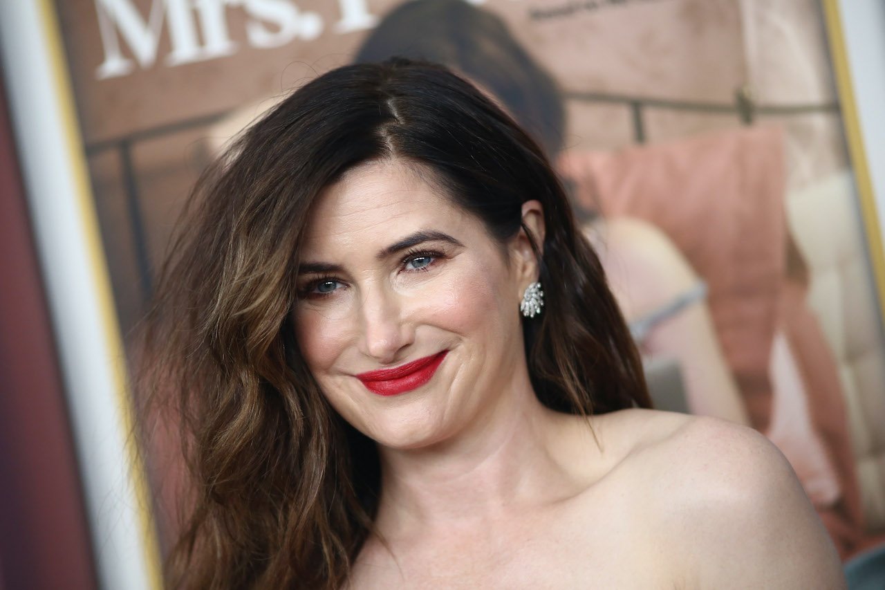 Kathryn Hahn attends the Premiere Of HBO's "Mrs. Fletcher" at Avalon Hollywood 