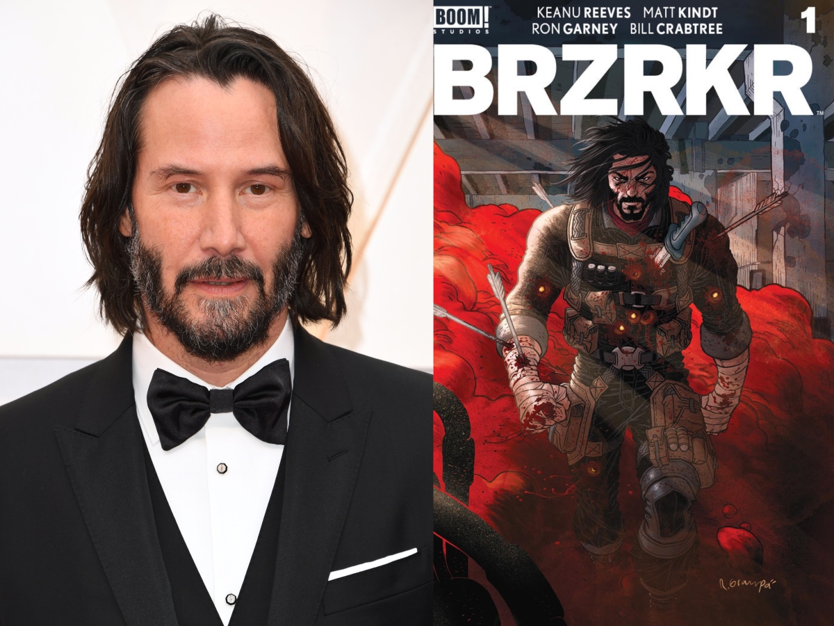 Keanu Reeves; BRZRKR comic book art