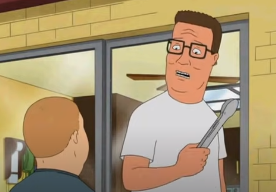 Bobby Hill and Hank Hill of King of the Hill 