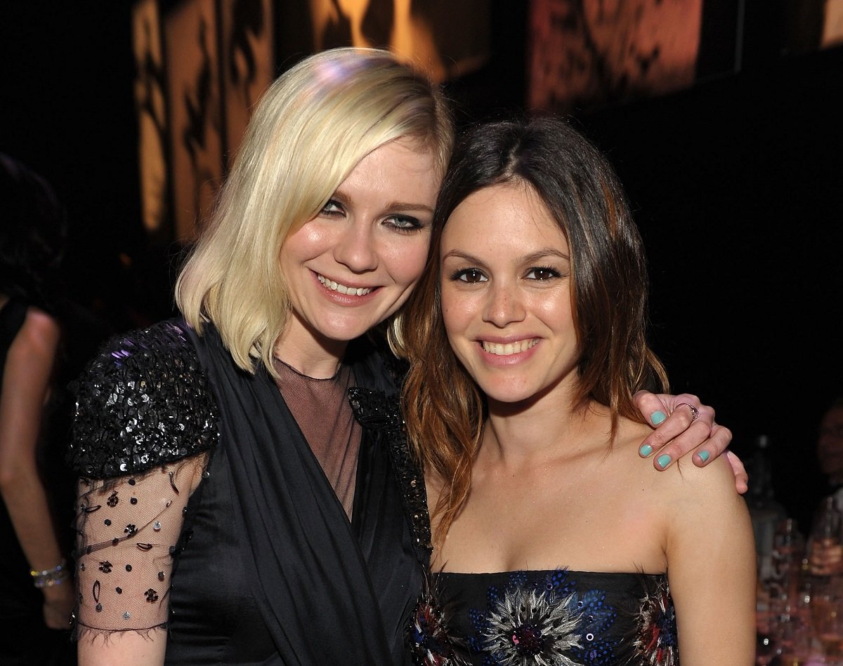 (L-R): Kirsten Dunst and Rachel Bilson on May 20, 2010, in Antibes, France.