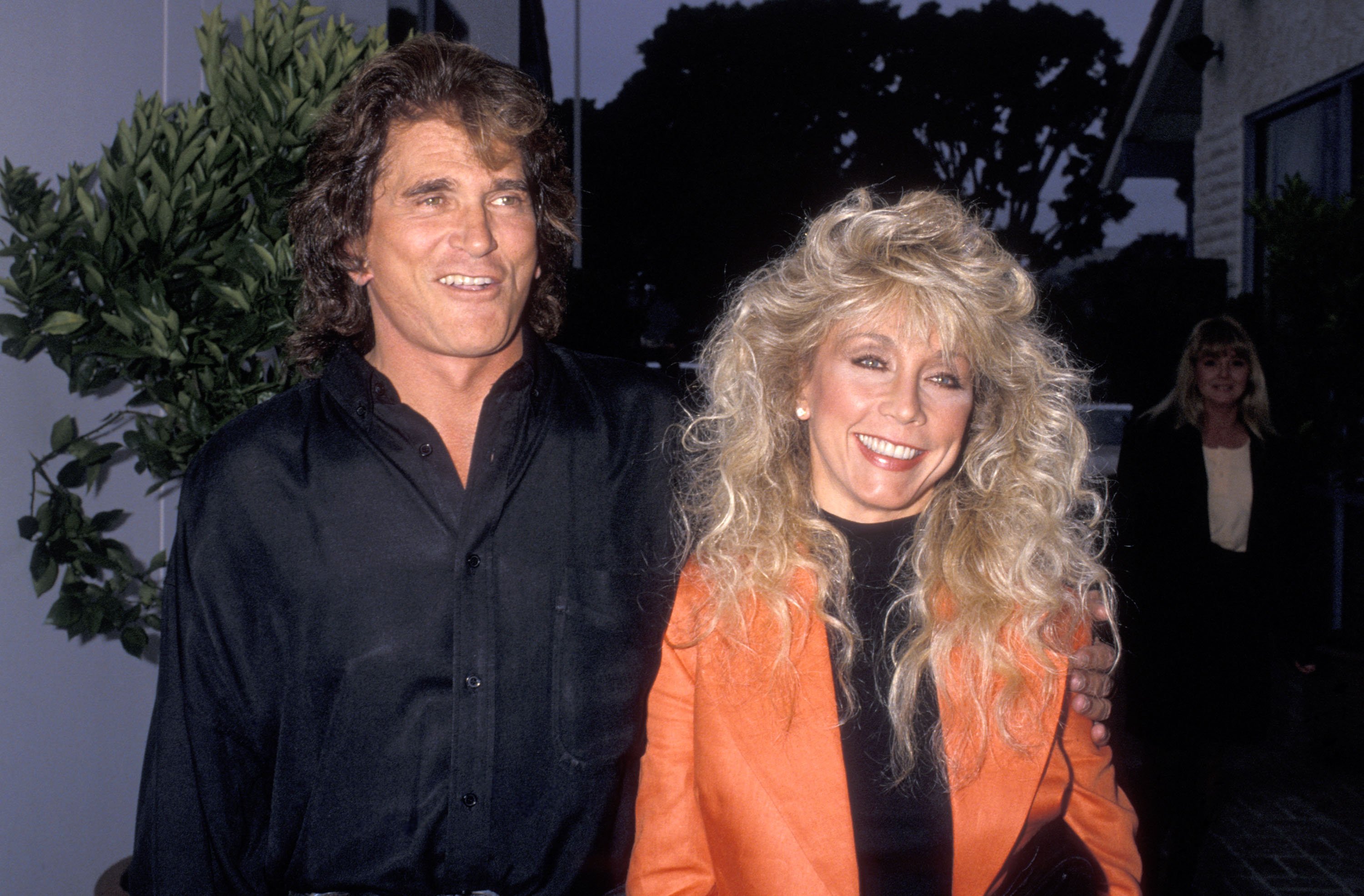 Michael Landon and wife Cindy Landon in 1989