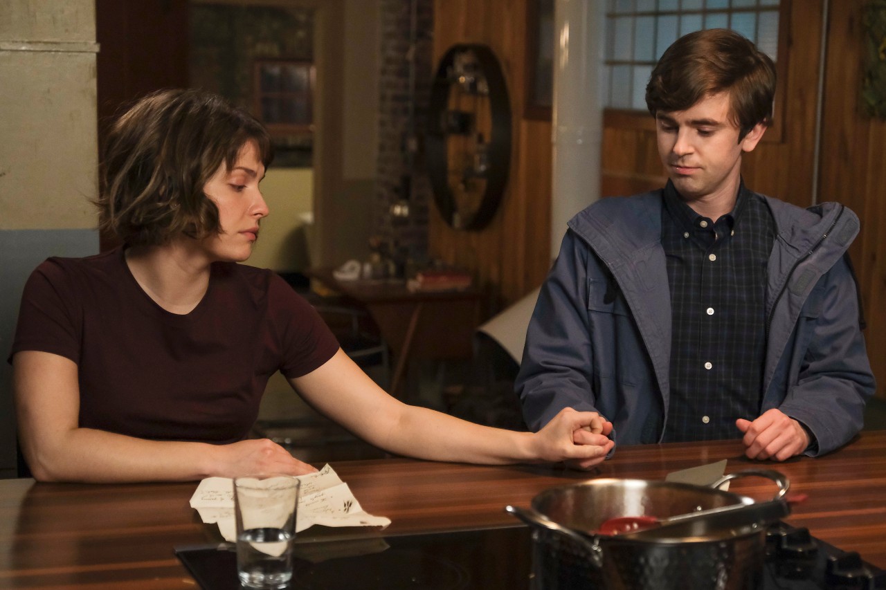 Paige Spara and Freddie Highmore on The Good Doctor | Jeff Weddell via Getty Images