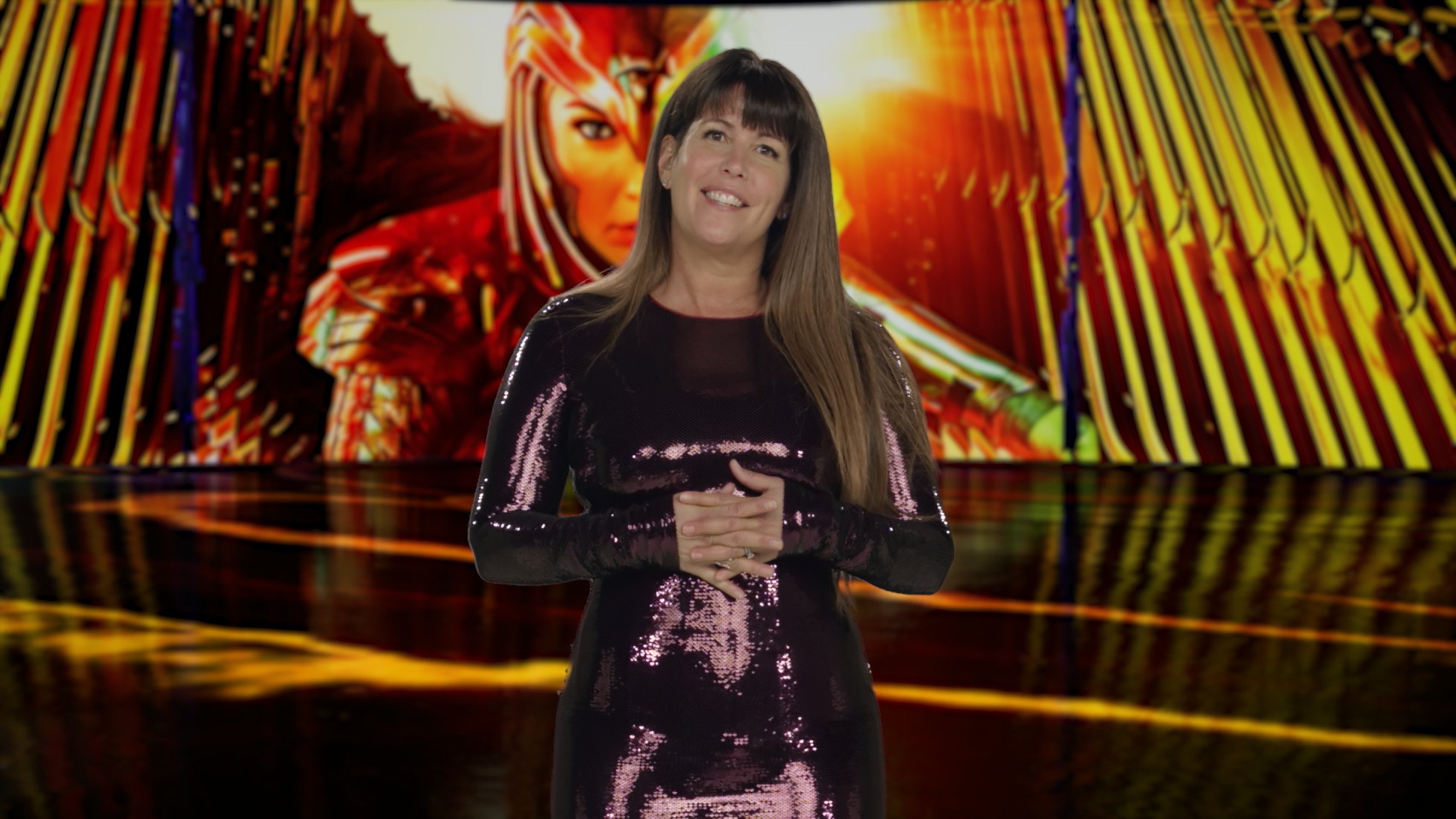 Patty Jenkins during a promotional video for 'Wonder Woman 1984.'