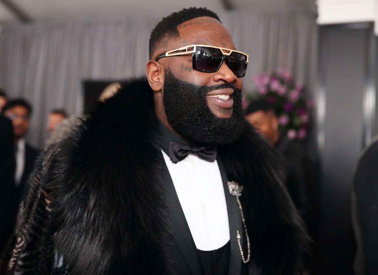 Rick Ross attends the 60th Annual GRAMMY Awards at Madison Square Garden 