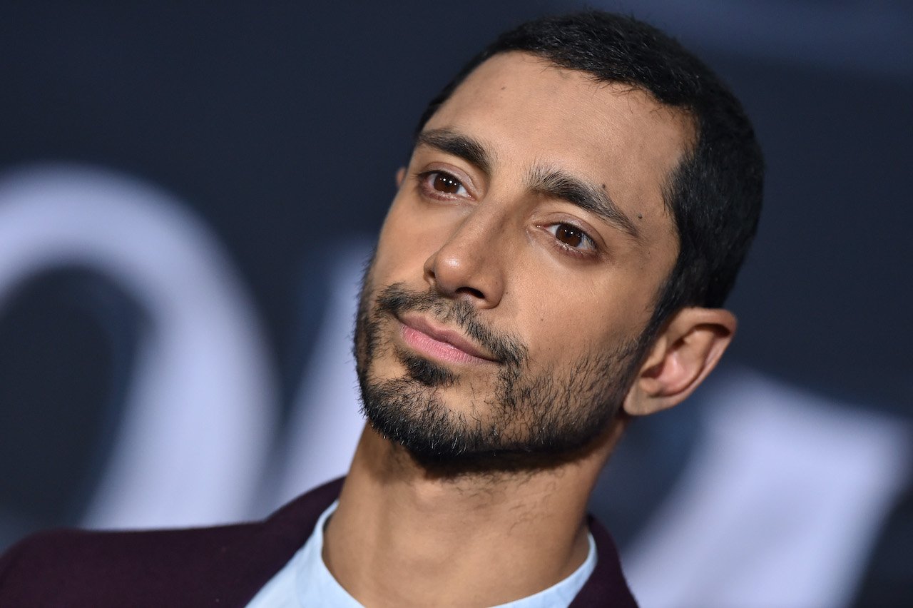 Riz Ahmed attends the premiere of Columbia Pictures' 'Venom' at Regency Village Theatre