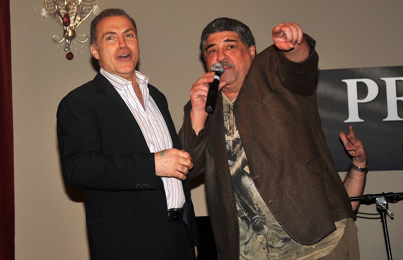 Al Sapienza and Vincent Pastore on stage in 2010