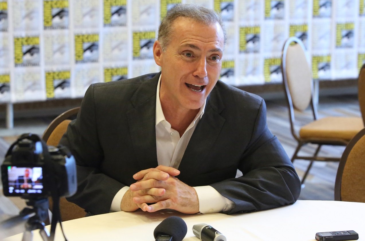 Al Sapienza talks to reporters at Comic-Con