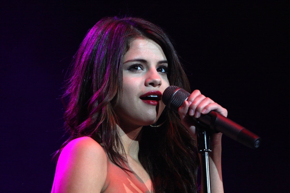 Selena Gomez performs on December 8, 2010, in Camden, New Jersey.