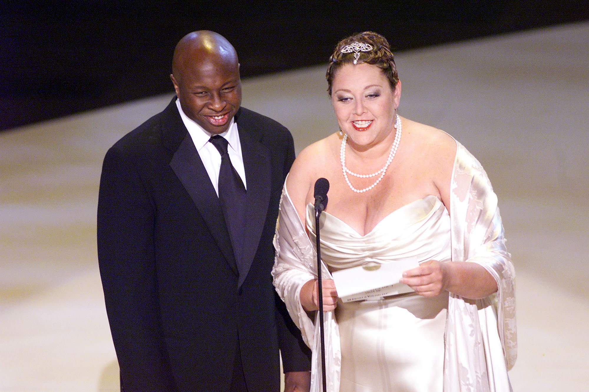 Steve Harris and Camryn Manheim