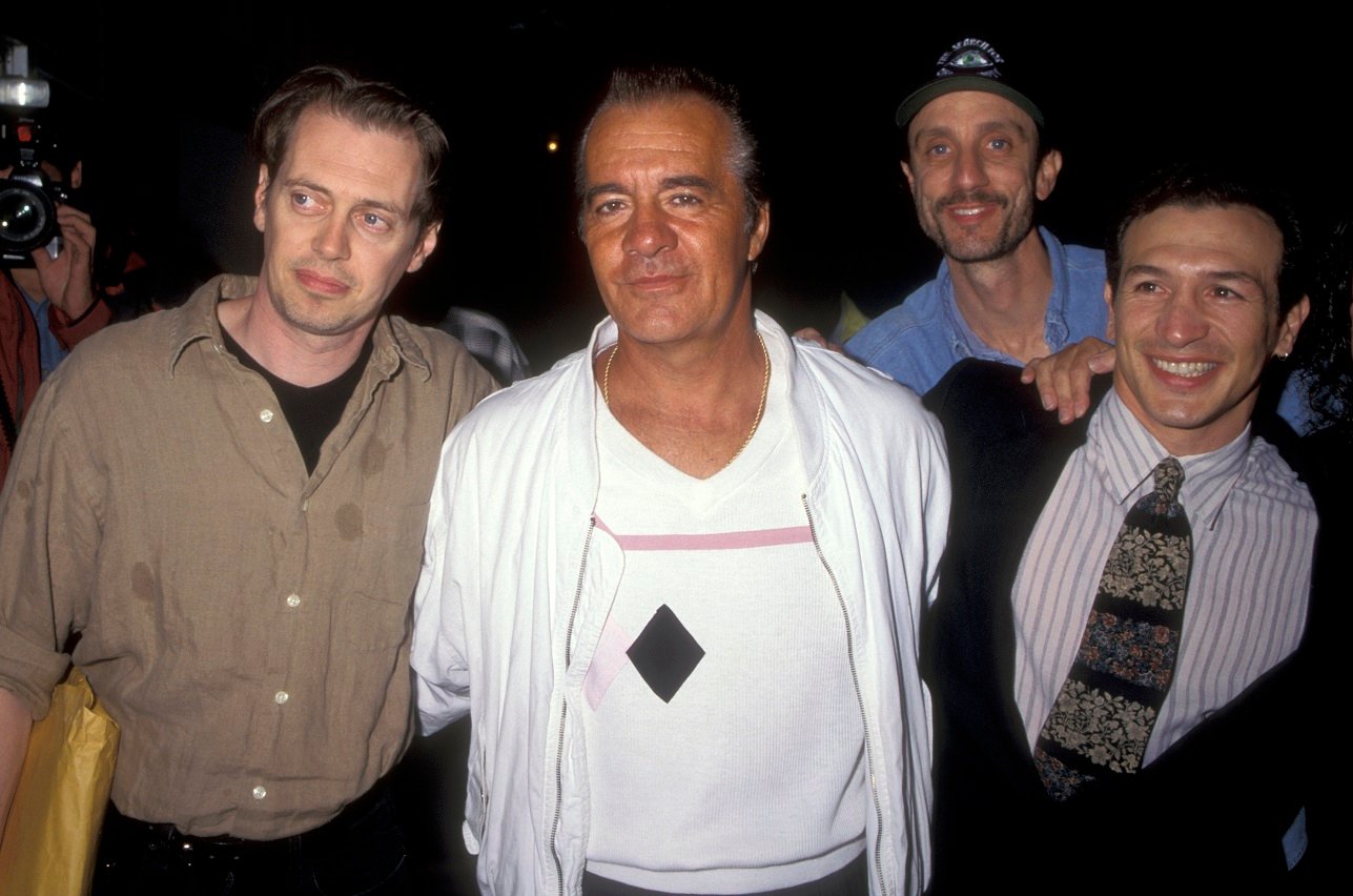 Steve Buscemi arrives with Tony Sirico and others at a film premiere