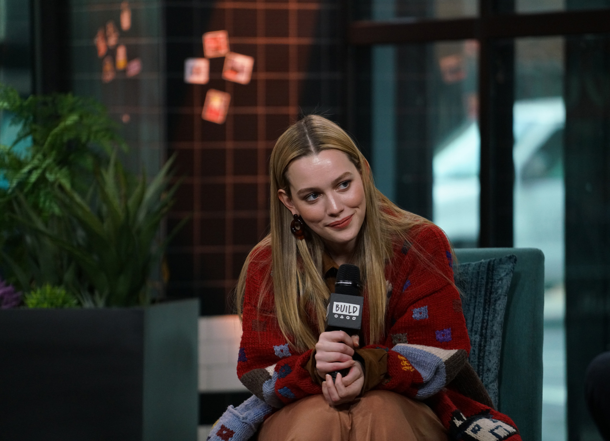 Victoria Pedretti at the Build Series to discuss her role on the new series 'You' on Jan. 07, 2020