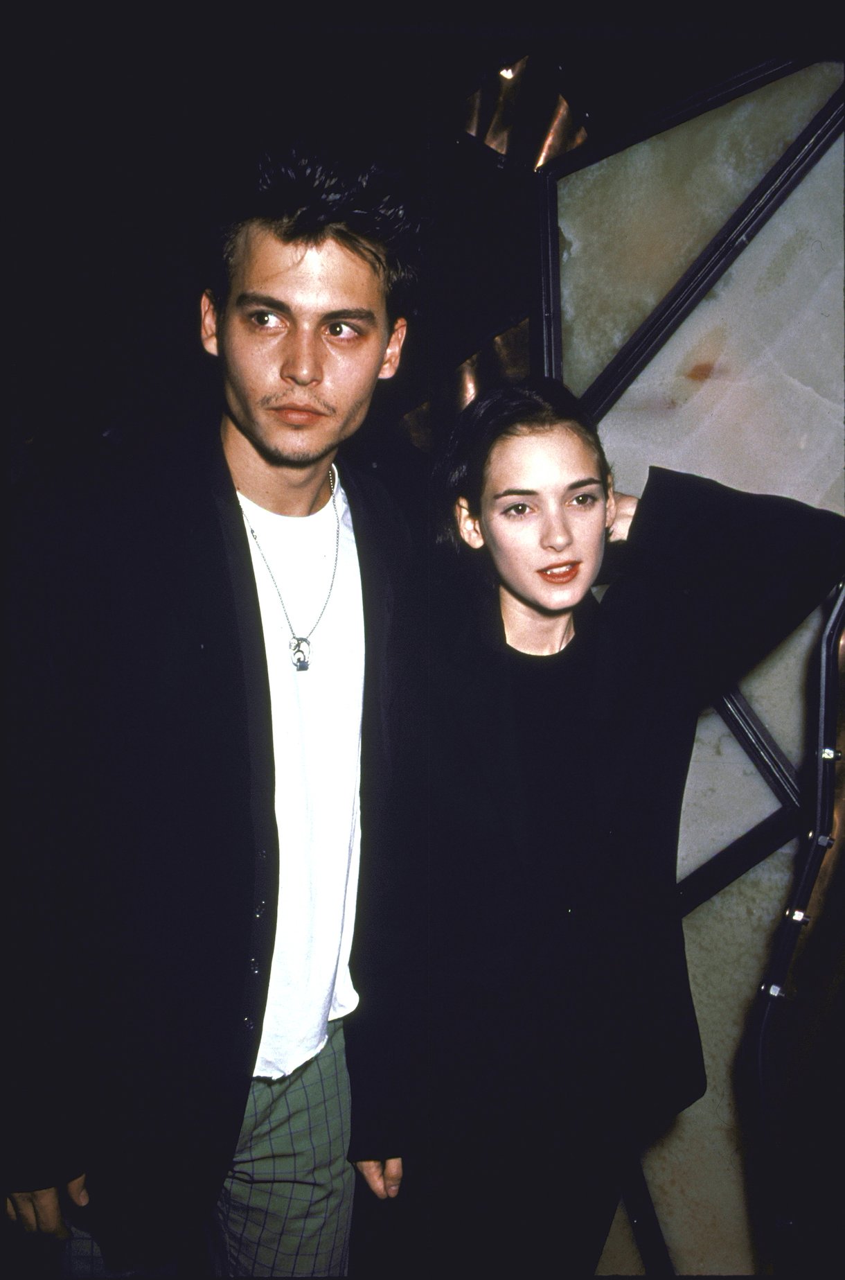 Actors Johnny Depp and Winona Ryder