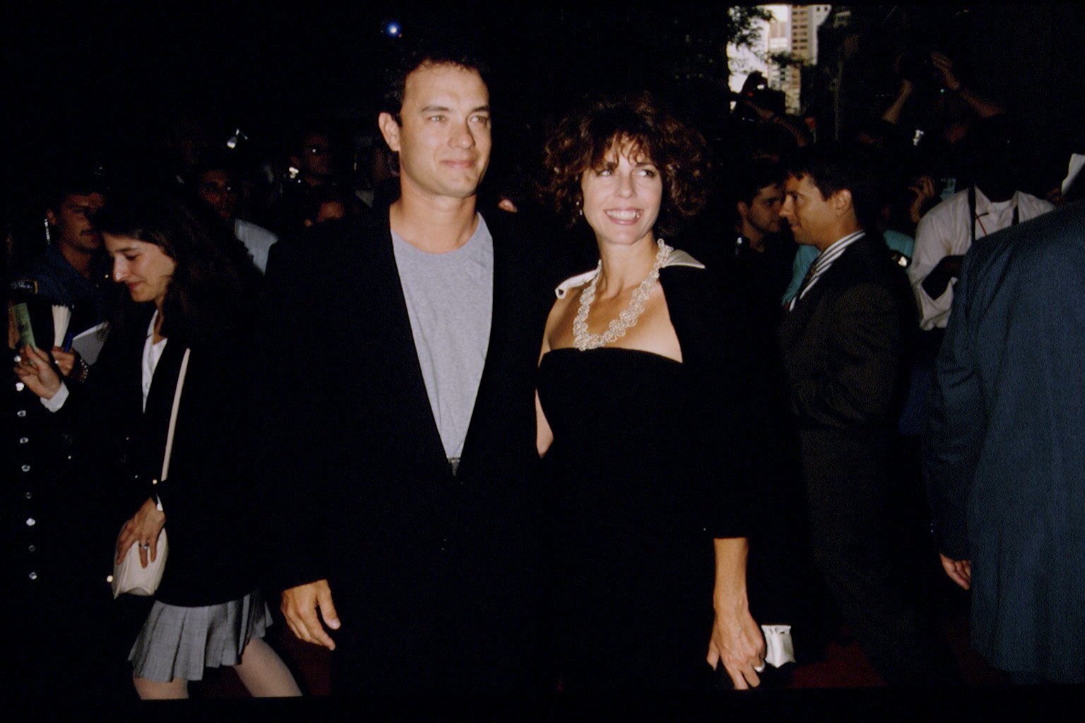 A League of Their Own premiere: Tom Hanks and Rita Wilson arrive