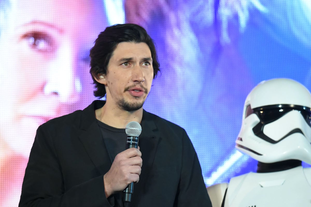 Adam Driver at a fan event for 'Star Wars'