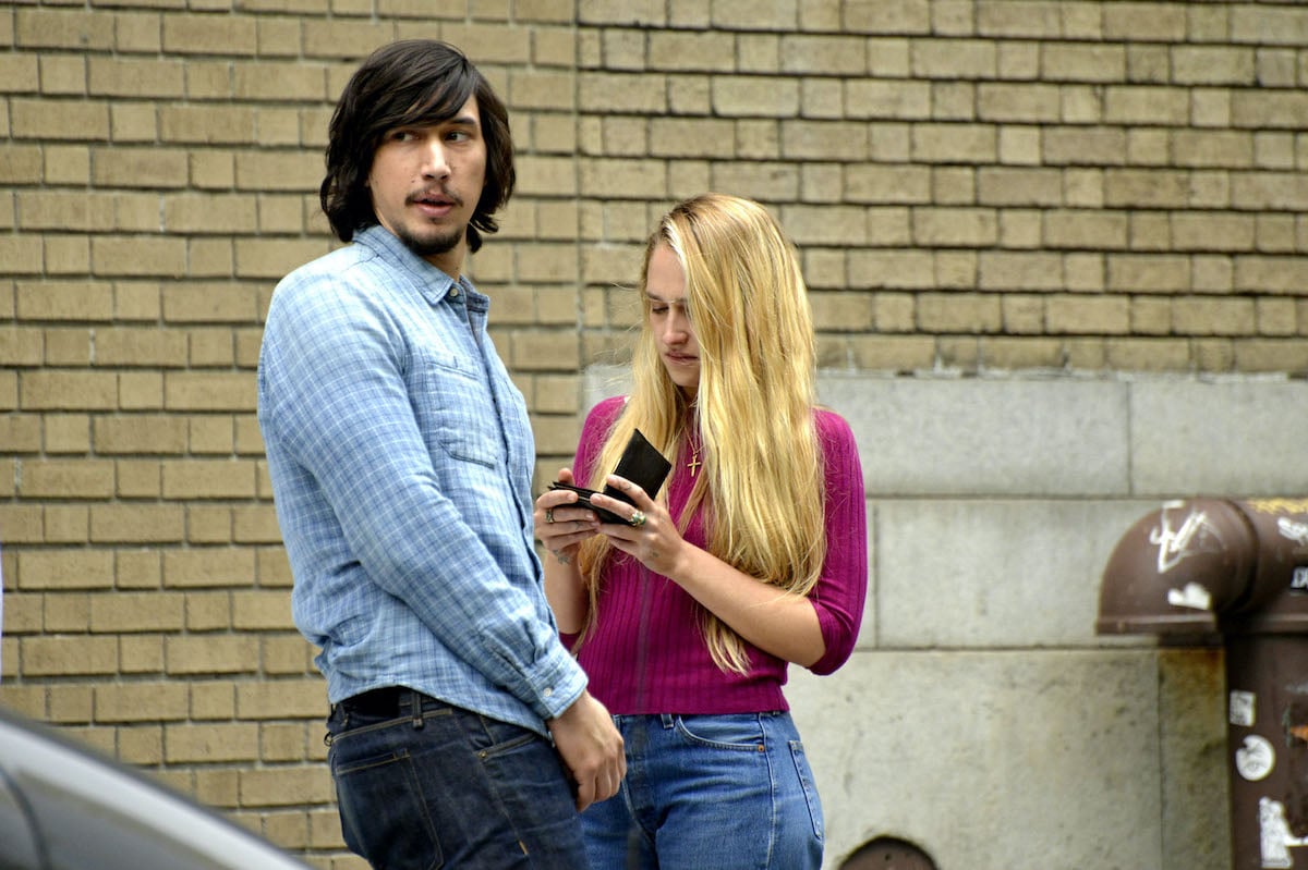 Adam Driver and Jemima Kirke shooting 'Girls'