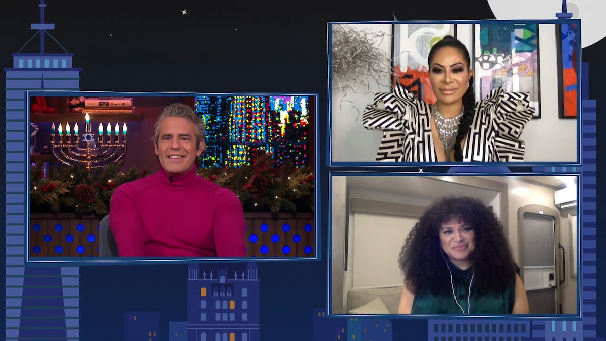 Andy Cohen, Jennifer Shah, and Michelle Buteau