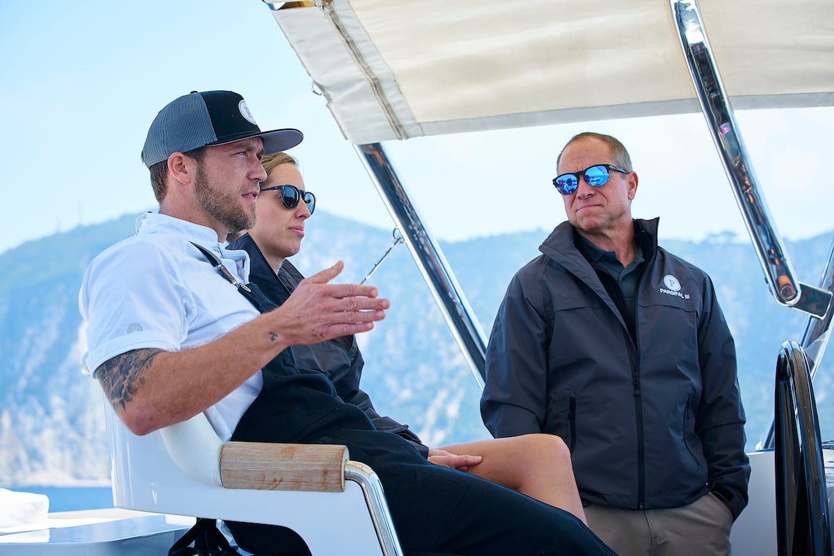 Adam Glick, Jenna MacGillivray, and Captain Glenn Shephard