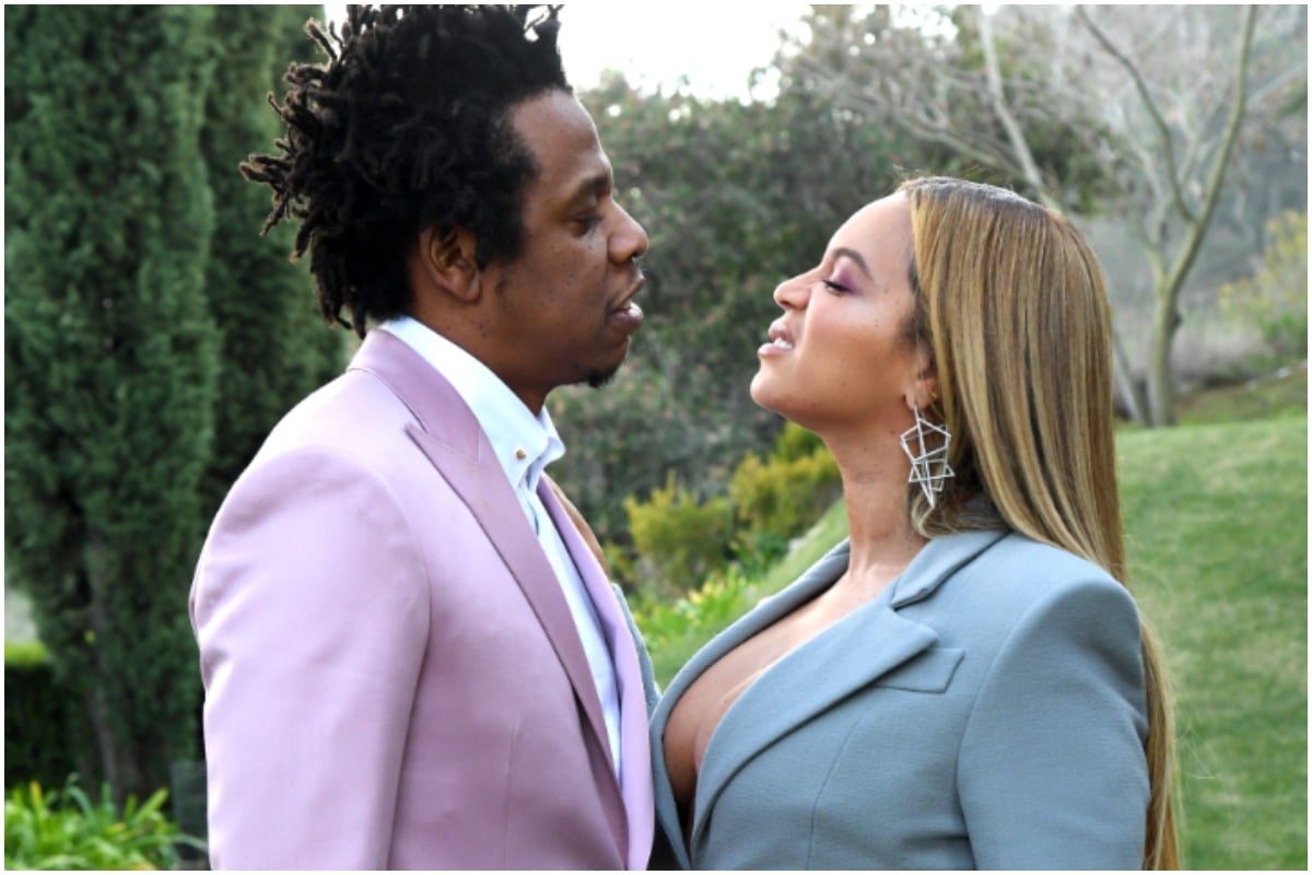 Beyoncé and Jay-Z at the Roc Nation Grammy party