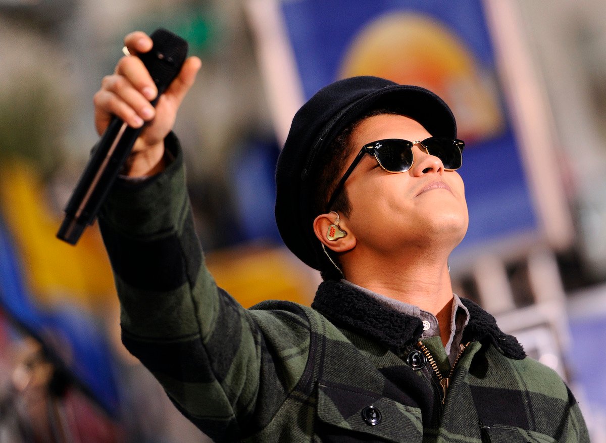 Bruno Mars during a performance on NBC News' 'Today'