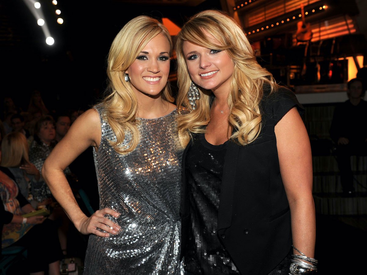 Carrie Underwood and Miranda Lambert in 2010 