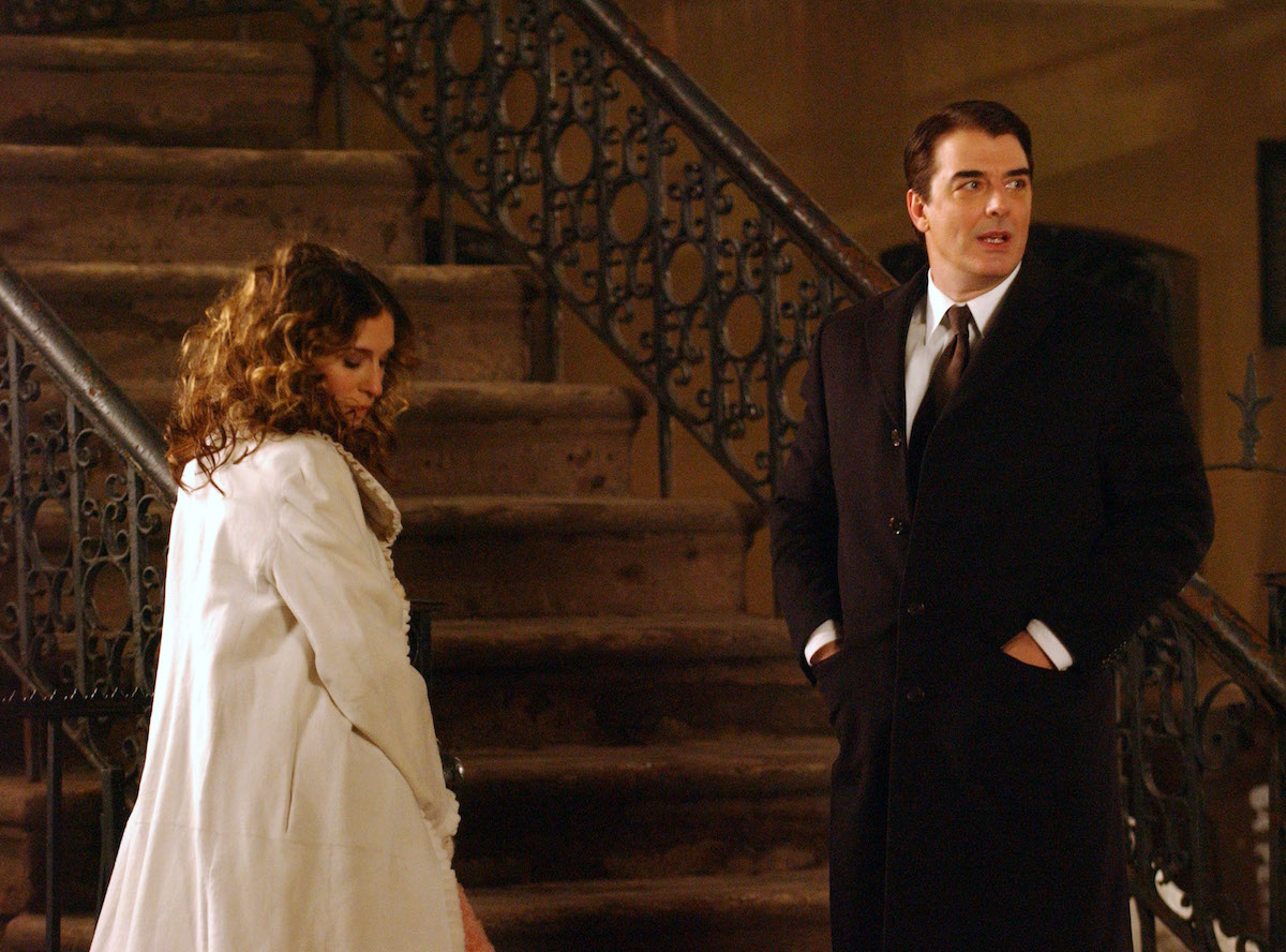 Sarah Jessica Parker and Chris Noth film Sex and the City finale