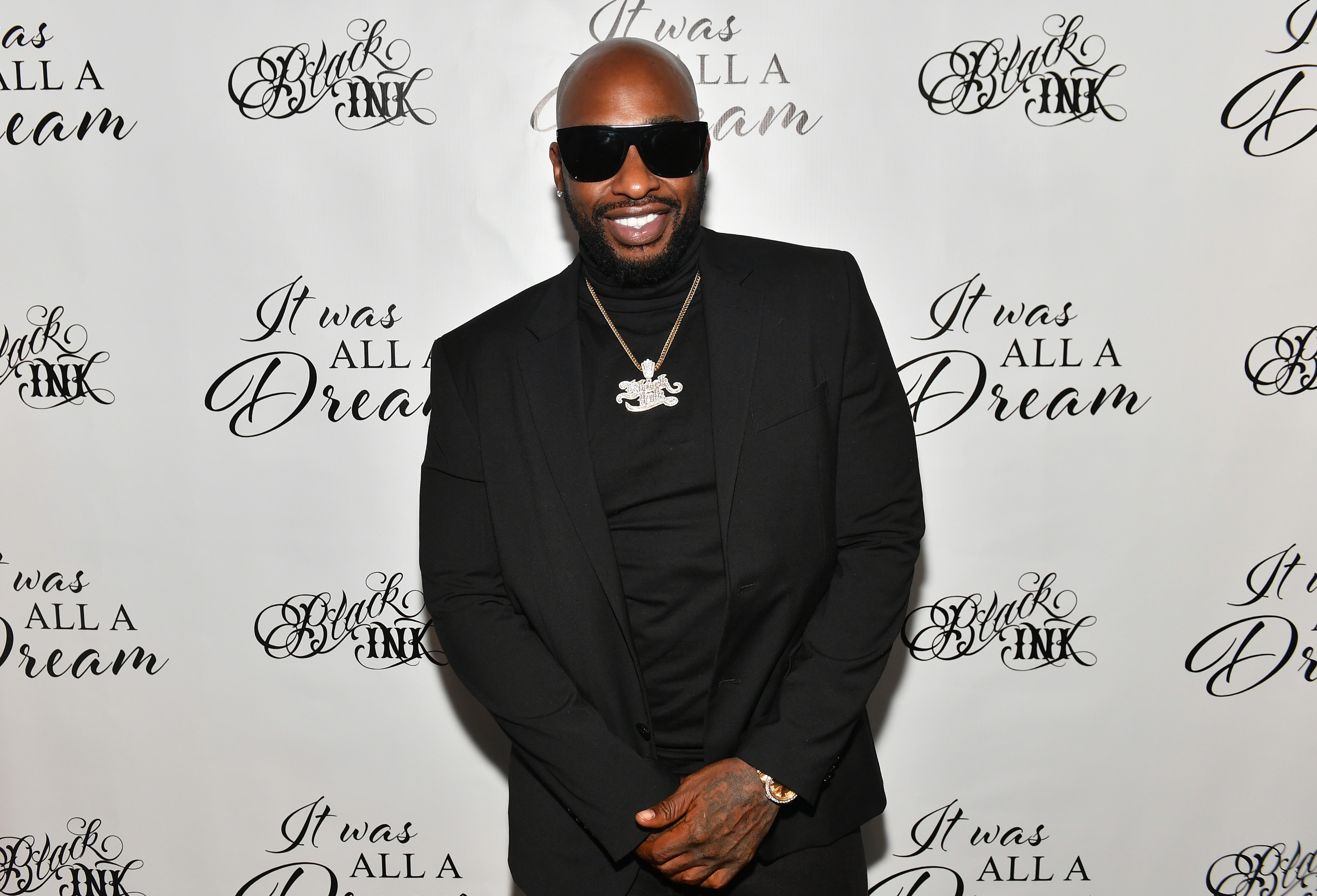 Ceaser Emanuel of Black Ink Crew attends Black Ink Gallery And Silent Auction at Black Ink Atlanta