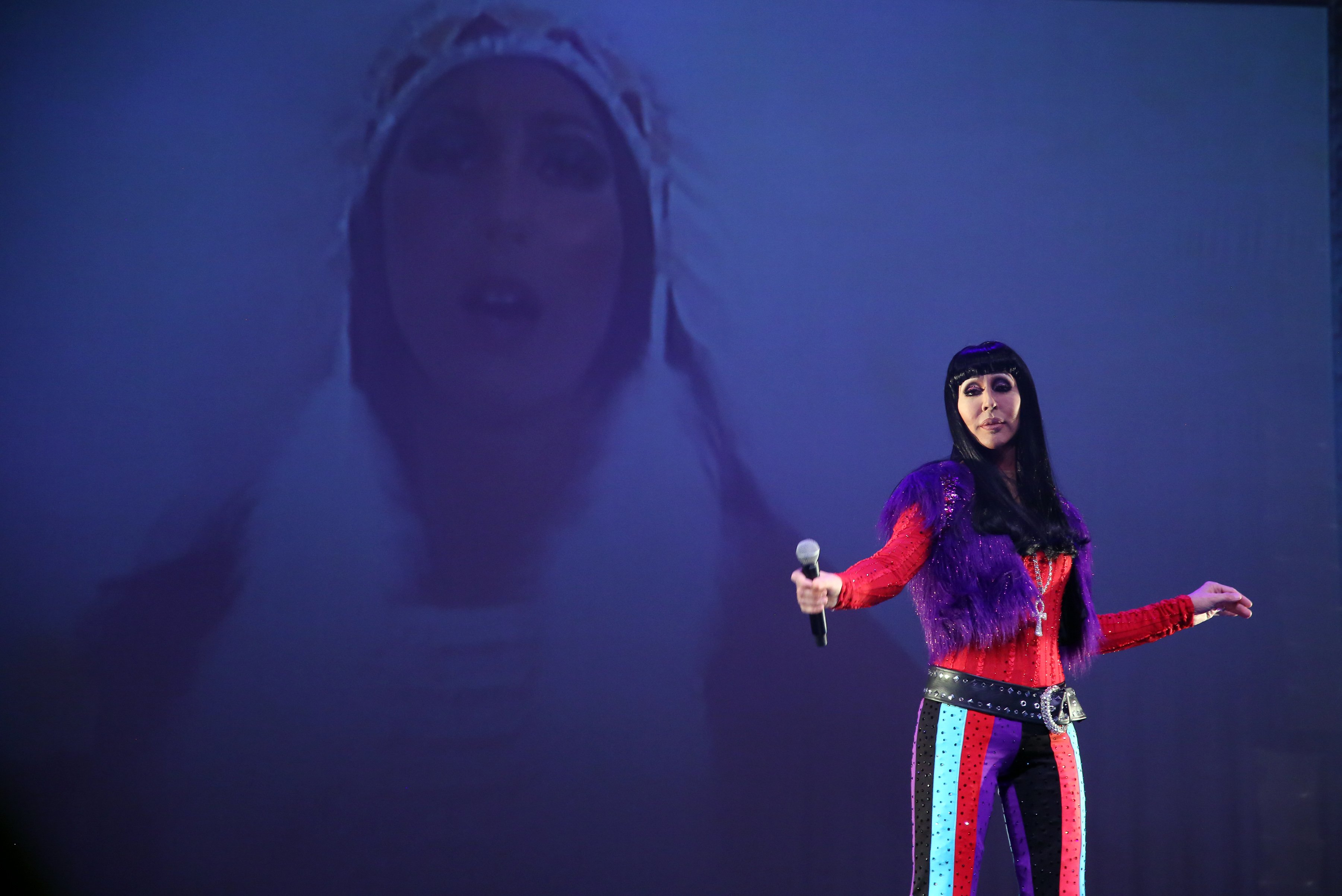 Chad Michaels performs a CHER Tribute Concert at Kennedy Center