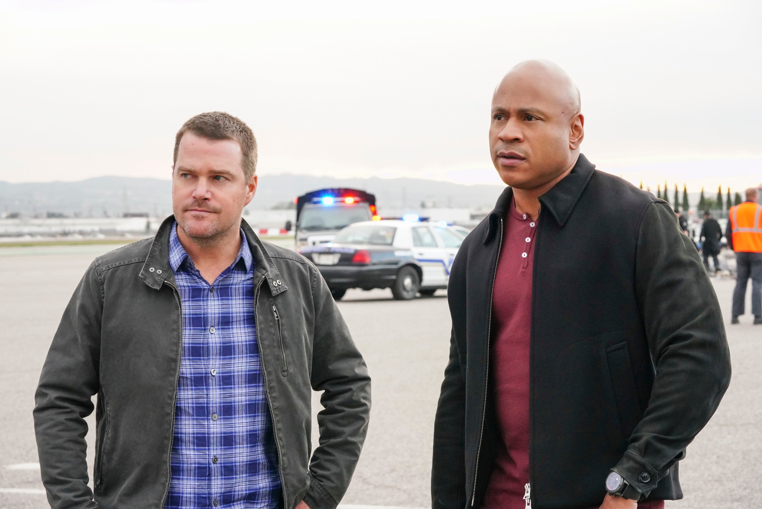 Chris O'Donnell and LL Cool J on NCIS Los Angeles | Bill Inoshita/CBS via Getty Images