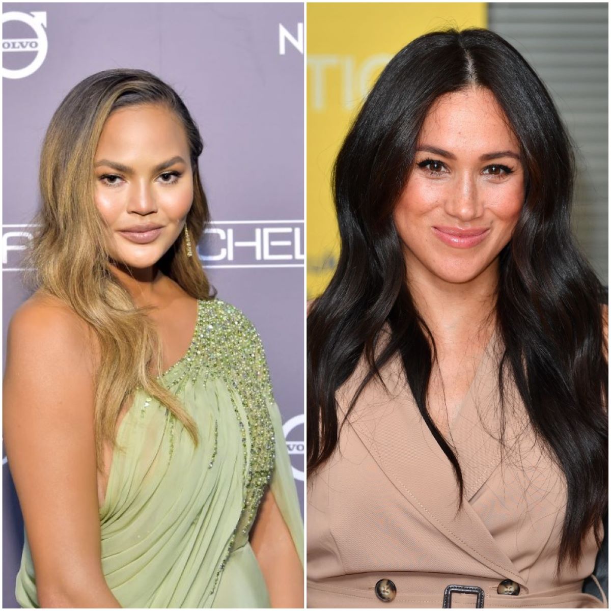 Chrissy Teigen and Meghan Markle