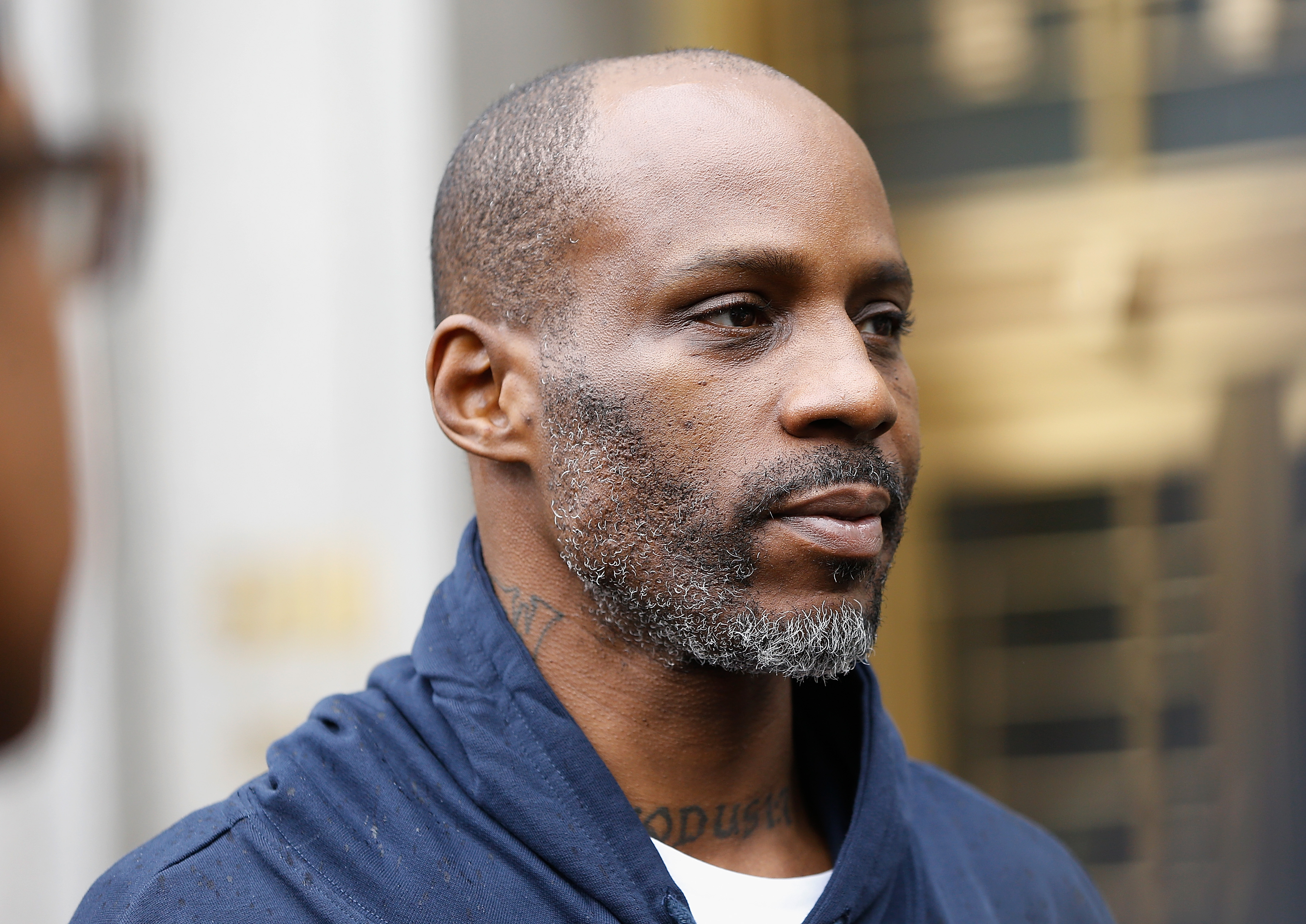 DMX outside of New York courthouse