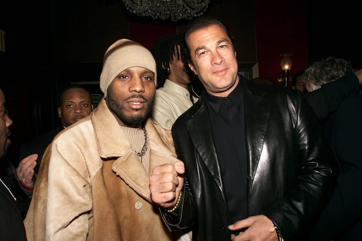 DMX with Steven Seagal in 2001