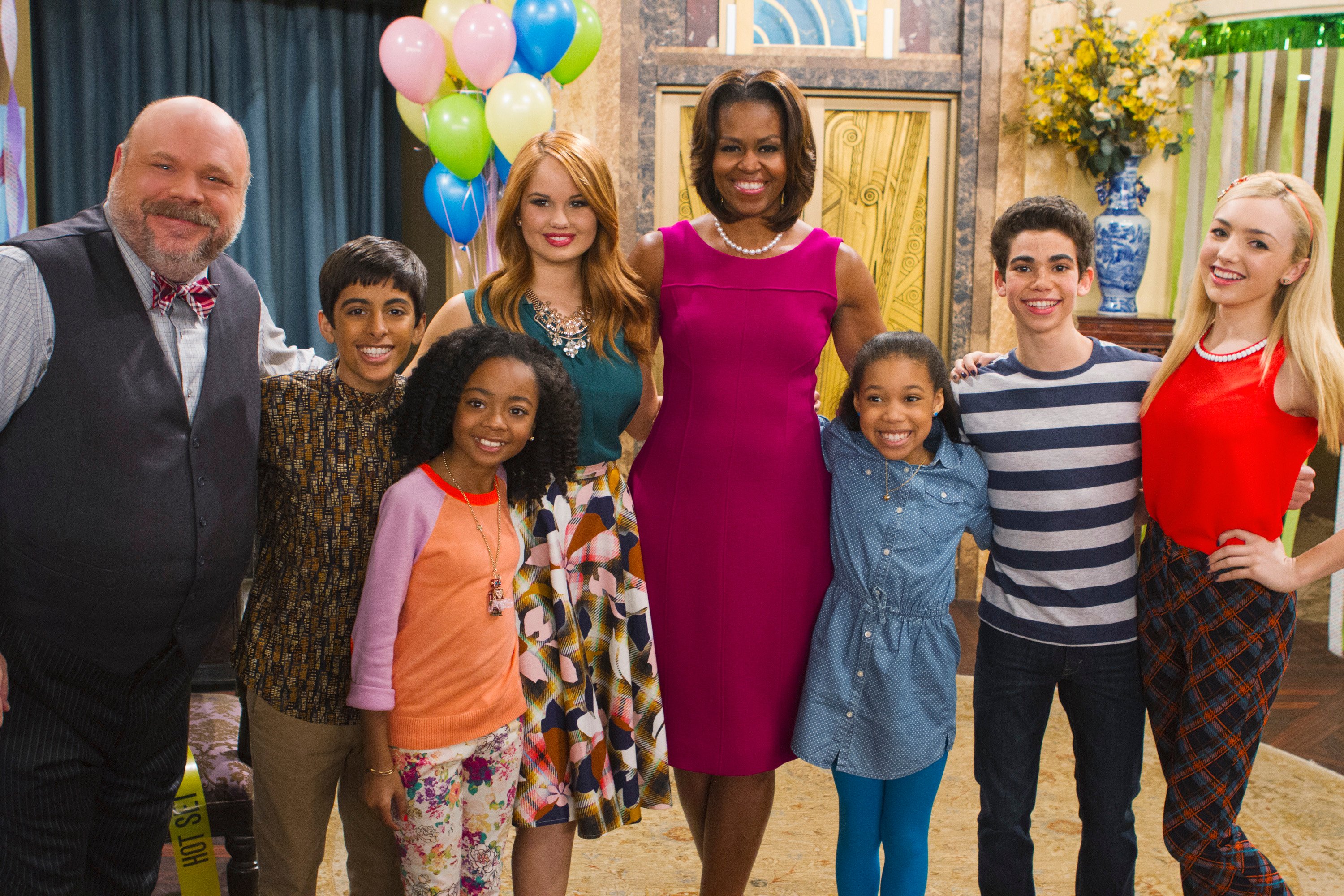 Former First Lady Michelle Obama in Disney Channel's 'Jessie' episode titled 'From the White House to our House'