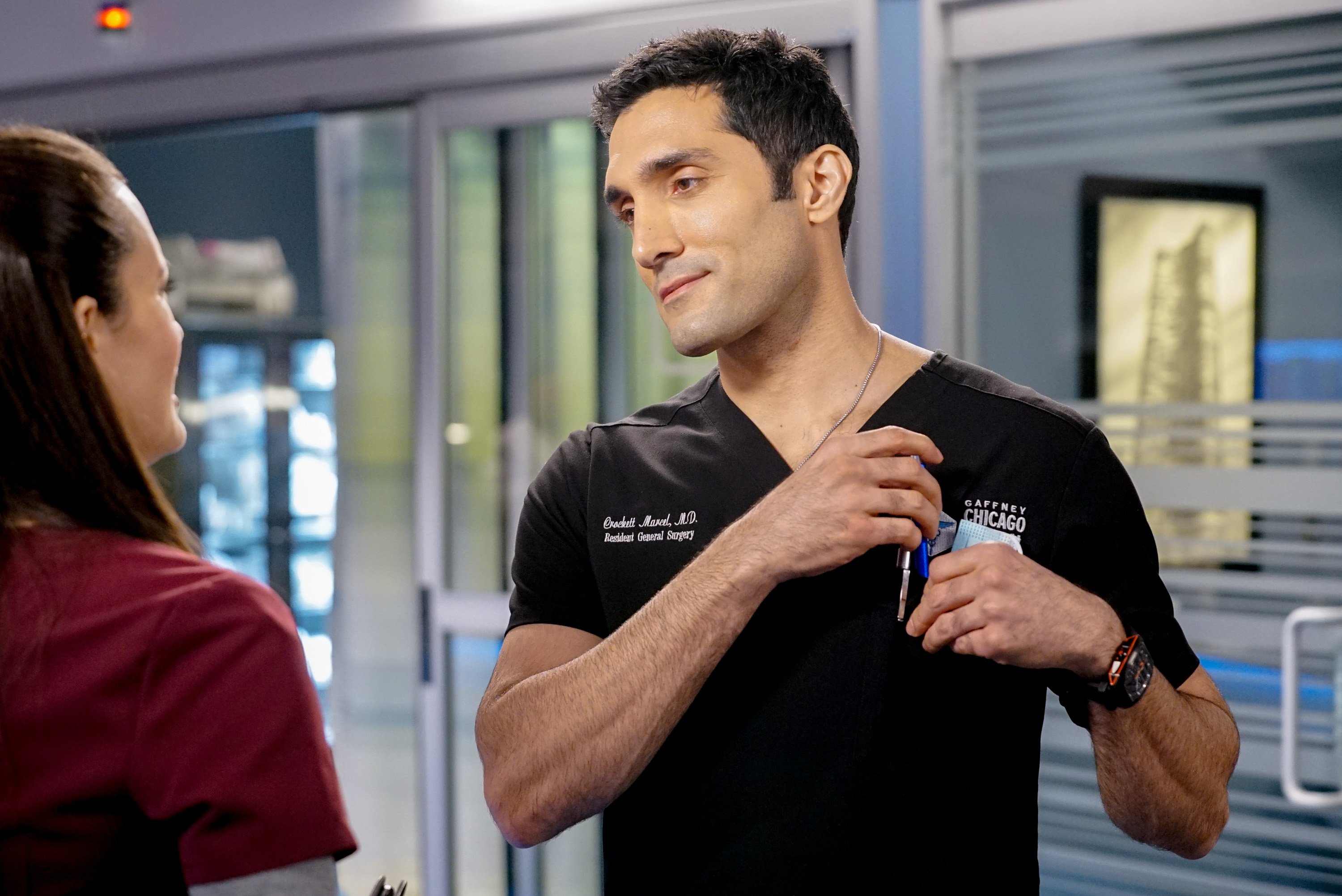 Dr. Crocket Marcel only has eyes for Natalie Manning on 'Chicago Med' 