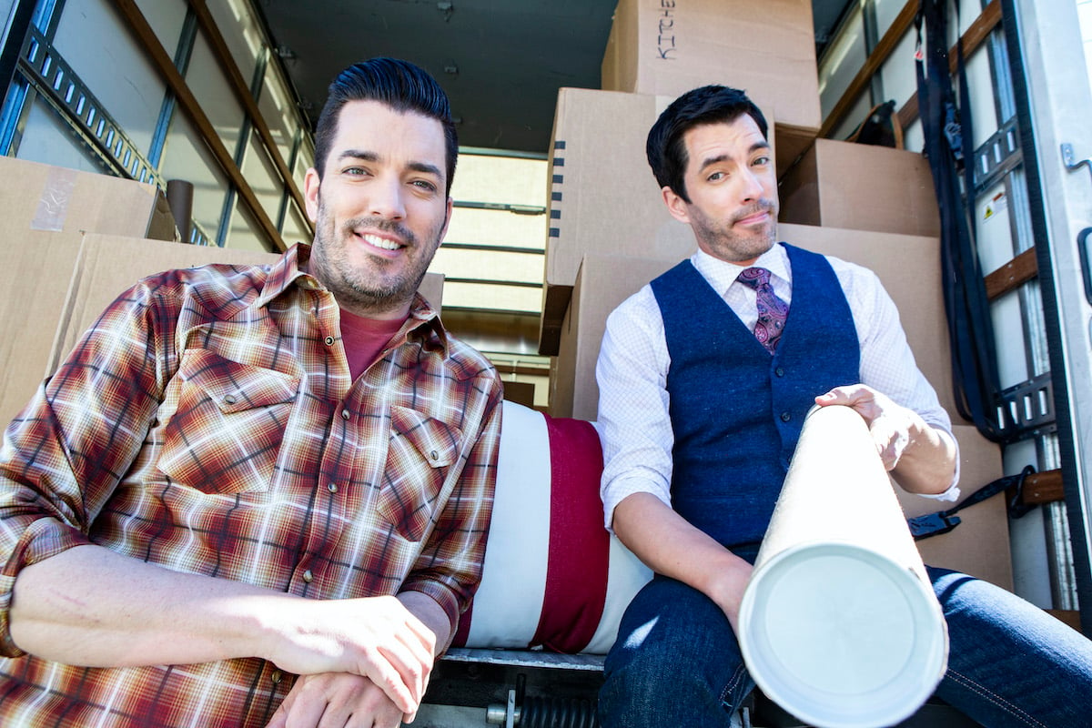 Drew and Jonathan Scott during a photo shoot