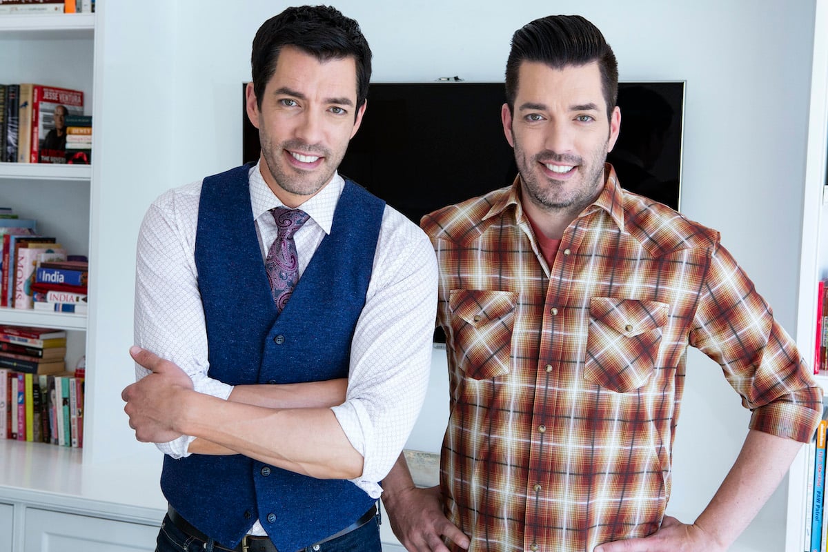 Drew and Jonathan Scott pose for a portrait session in California