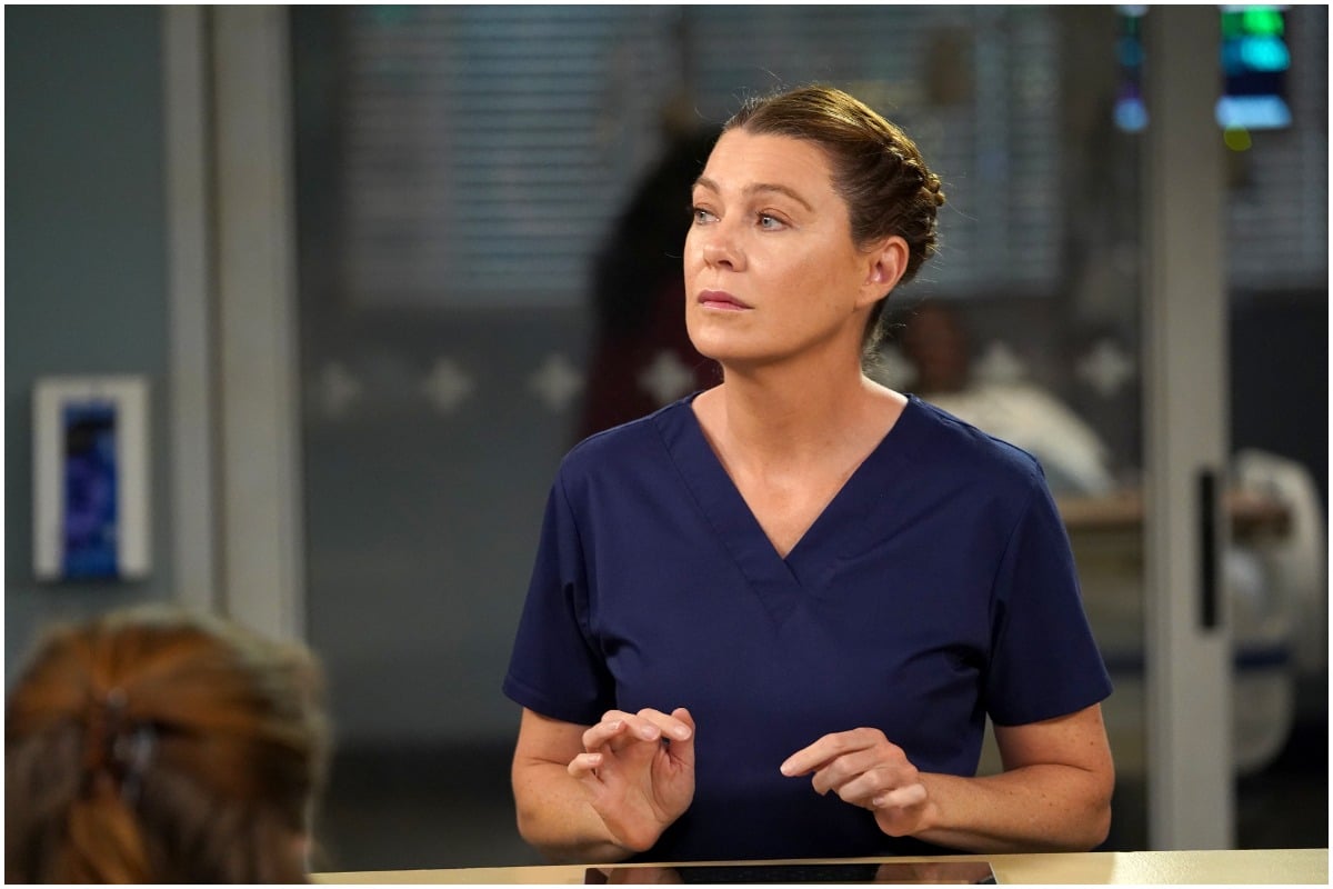 Ellen Pompeo as Meredith Grey on the set of 'Grey's Anatomy'