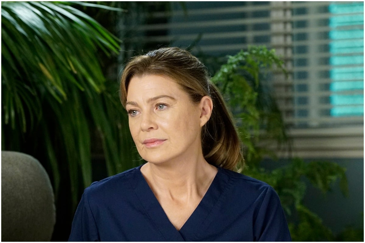 Ellen Pompeo on the set of 'Grey's Anatomy'